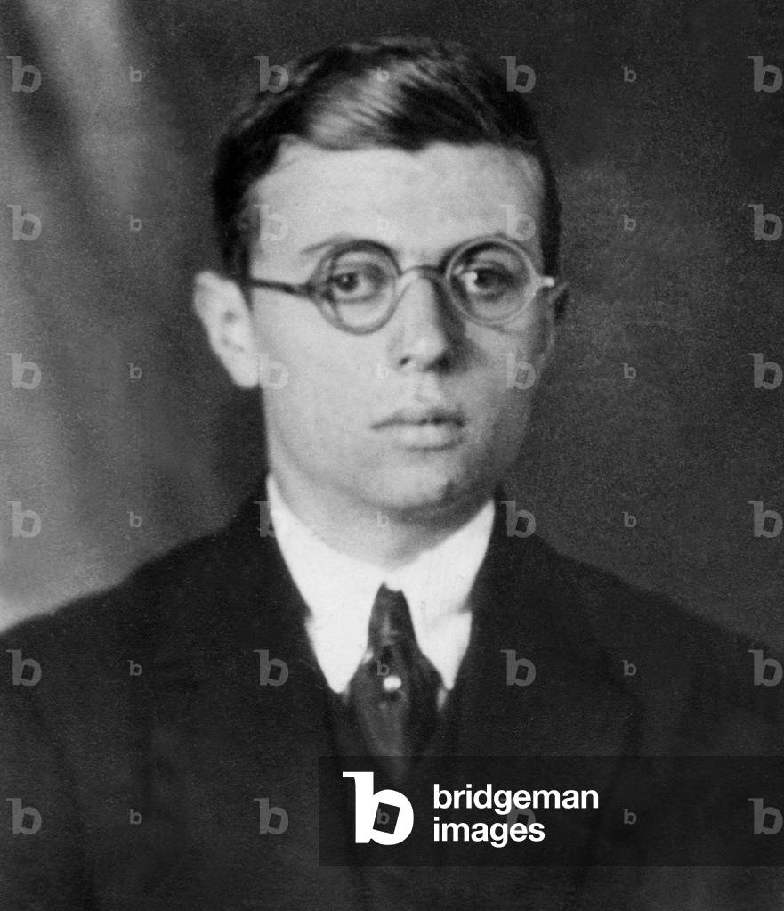 Jean Paul Sartre, 1924 (b/w photo)