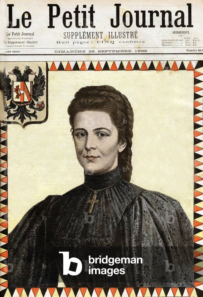 Elisabeth Empress of Austria, Frontpage of french newspaper 