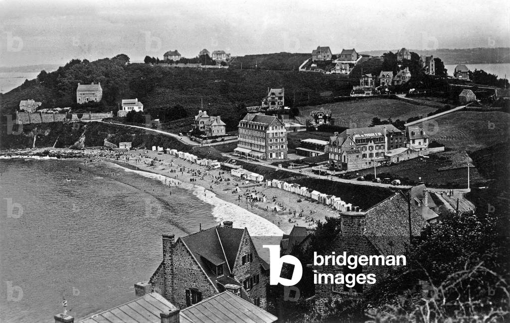 Perros Guirec (Brittany, France): Trestrignel beach, Postcard, c. 1950