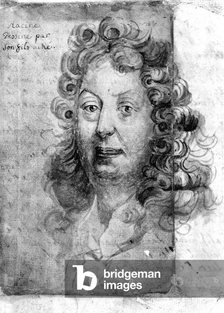 Jean Racine (1639-1699), french dramatic poet (drawing)