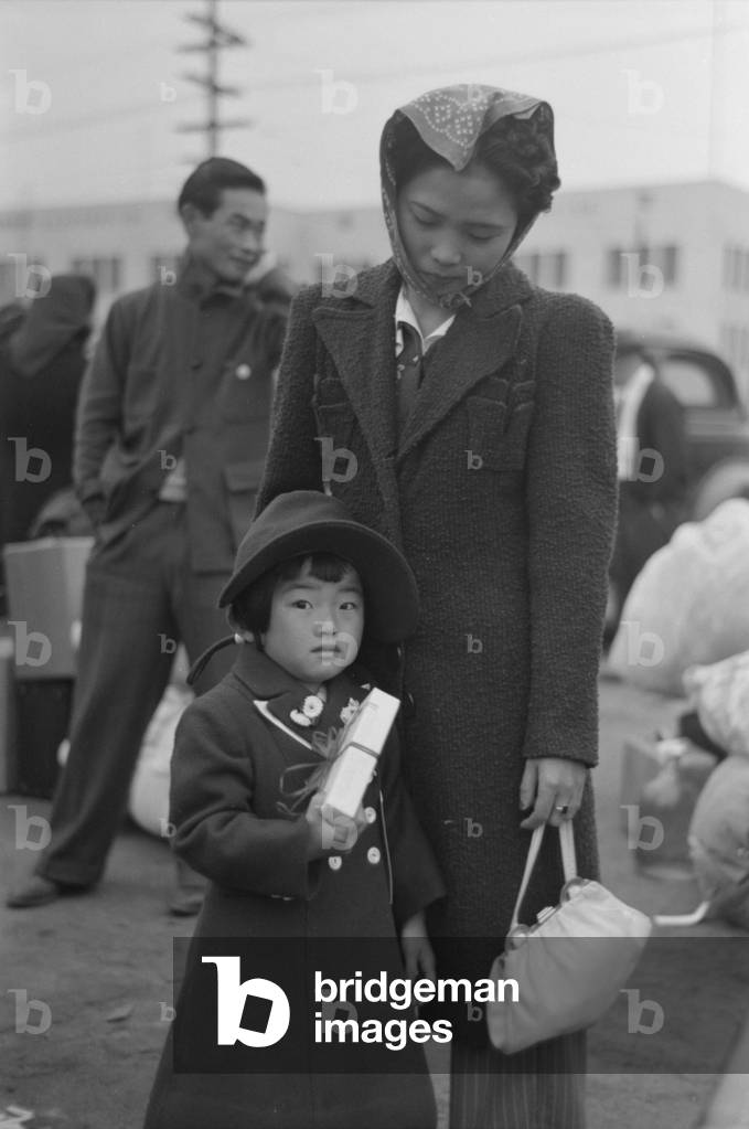 Title: Los Angeles, California. The evacuation of the Japanese-Americans from West Coast areas under U.S. Army, 1942 (photo)
