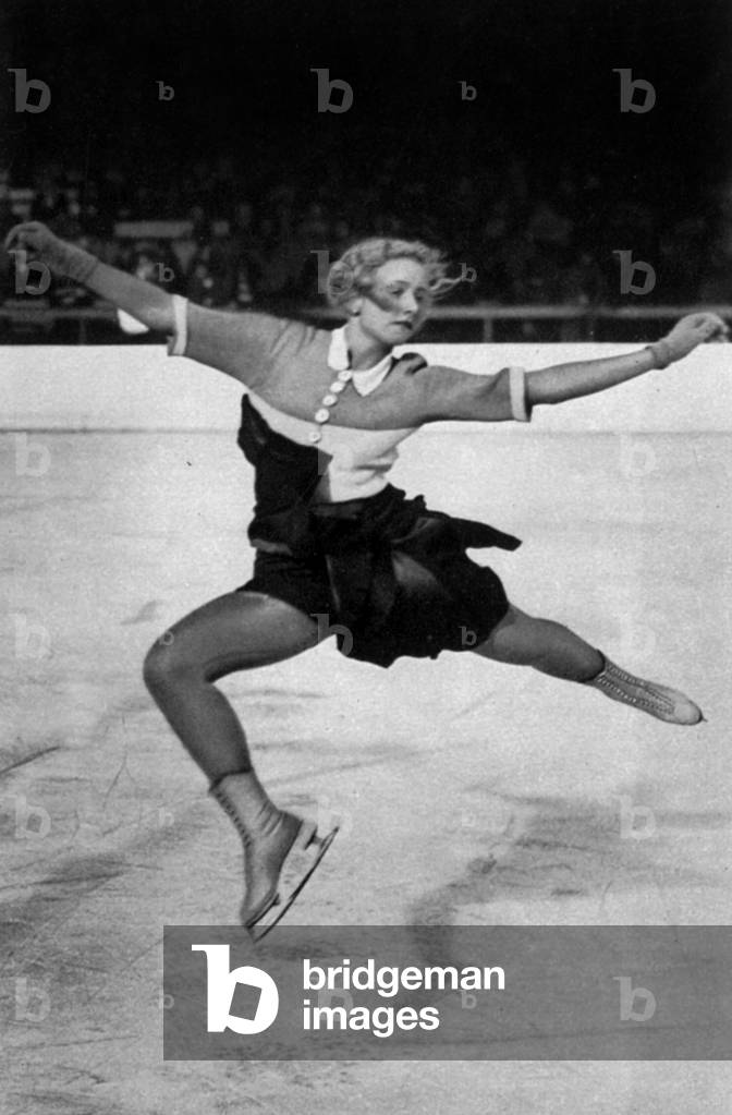 Olympic games in Garmisch-Partenkirchen, 1936: figure skating: czeck skater Vera Hruba