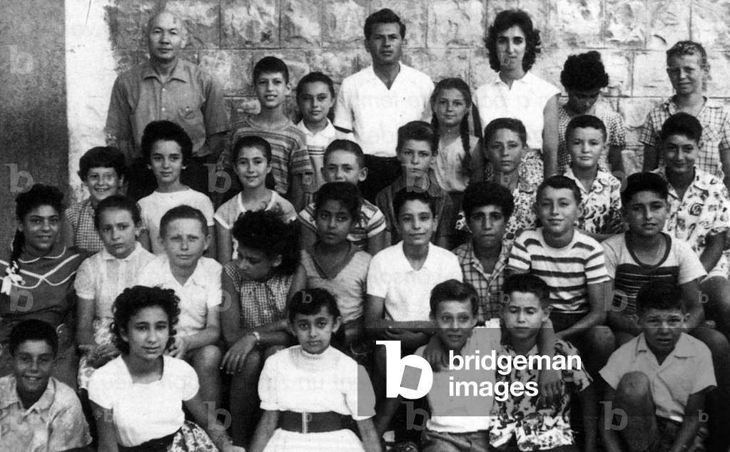 Primary school in Haifa, Israel, 1954 (photo)