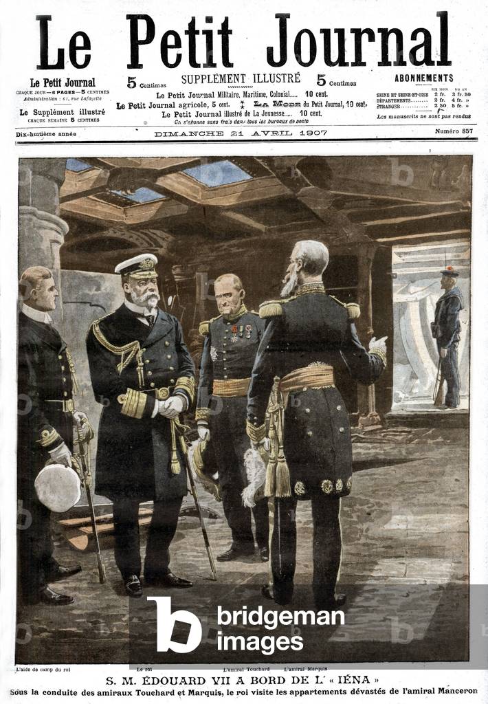 Frontpage of french newspaper 