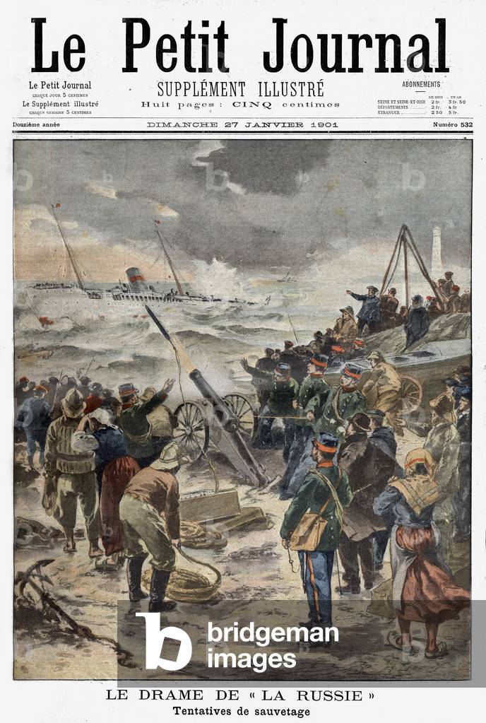 Frontpage of french newspaper 