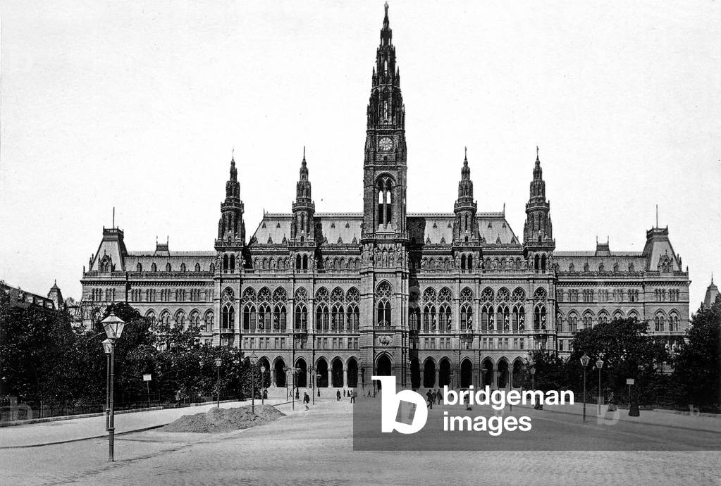 Vienna, Austria: the Rathaus (town hall) c. 1899