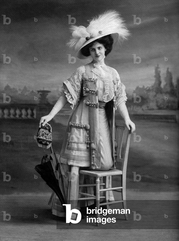 Miss Barlette, french actress, from 