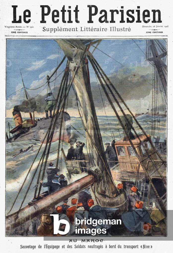 Frontpage of french newspaper 