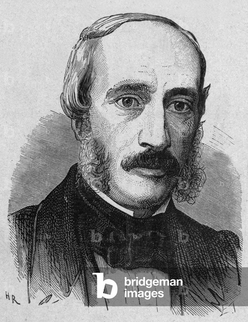 Alexandre Edmond Becquerel (1820-1891) french physicist, engraving