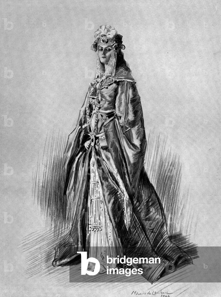 French comedian Vera Sergine as Armine in play 