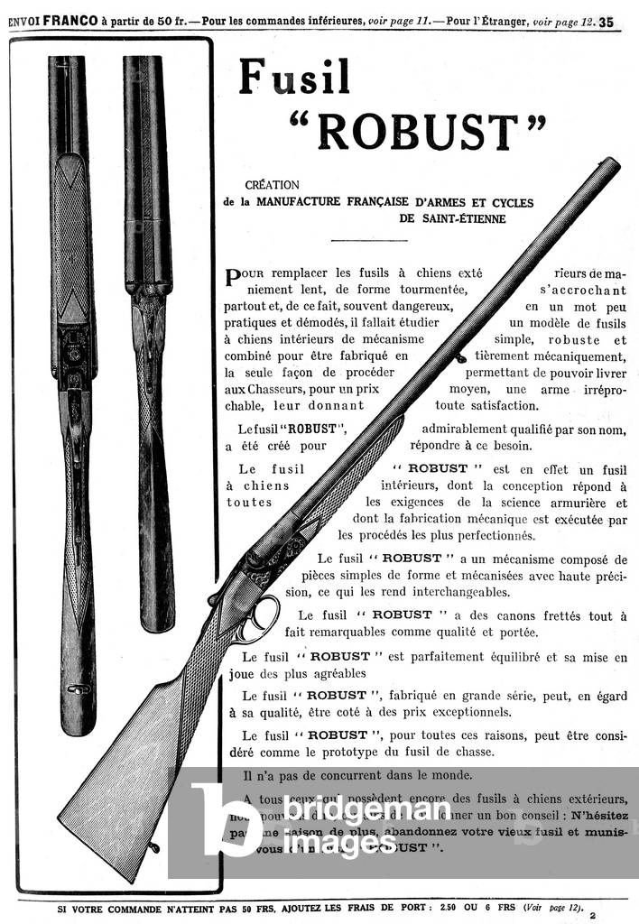 Arms and hunting items, in Manufrance catalogue, 1931 (print)