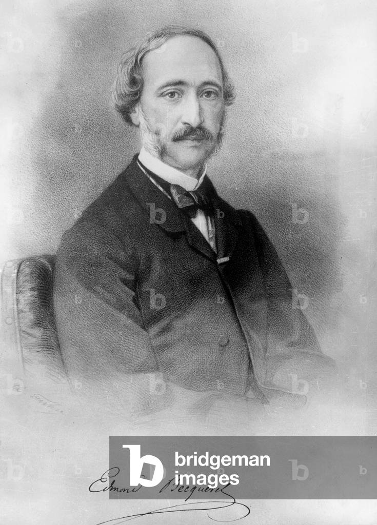 Alexandre Edmond Becquerel (1820-1891) french physicist inventor of spectrography, engraving