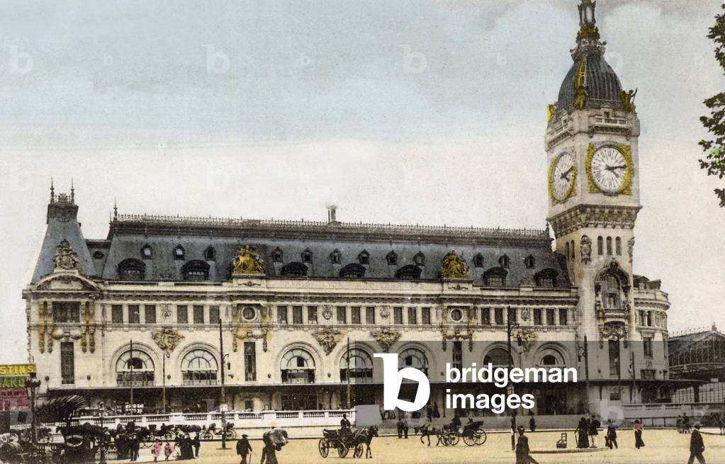 Paris: Lyon railway station, Postcard, 1908