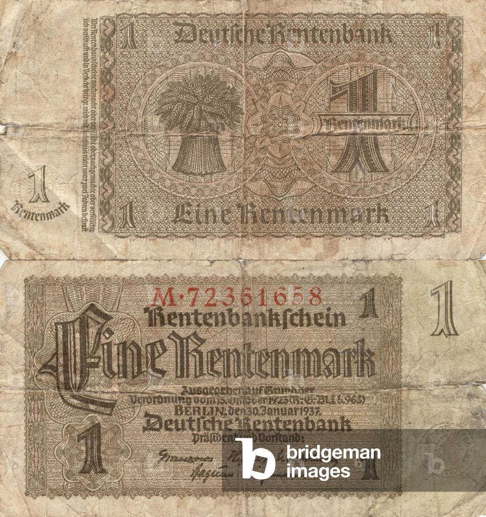 Rentenmark, (recto verso), Germany, c.1919-23 (banknote)
