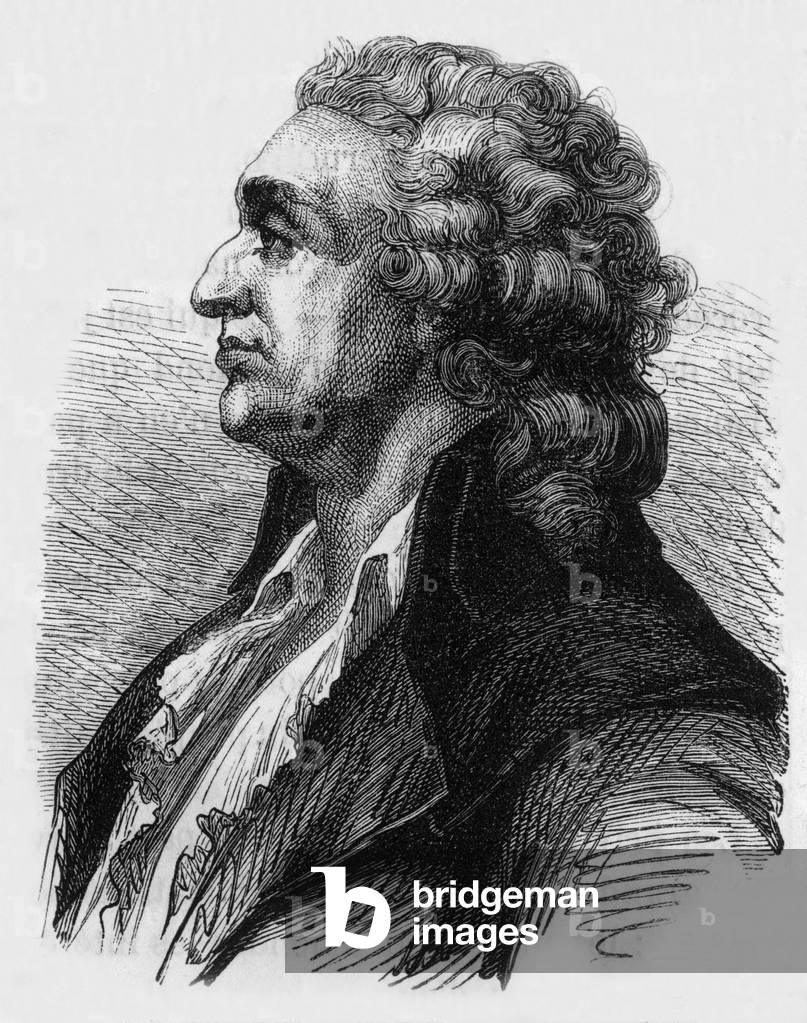 Nicolas marquis of Condorcet, 19th century (engraving)