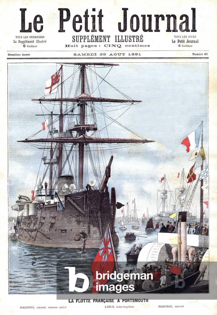 french fleet in Portsmouth: l-r battleship 