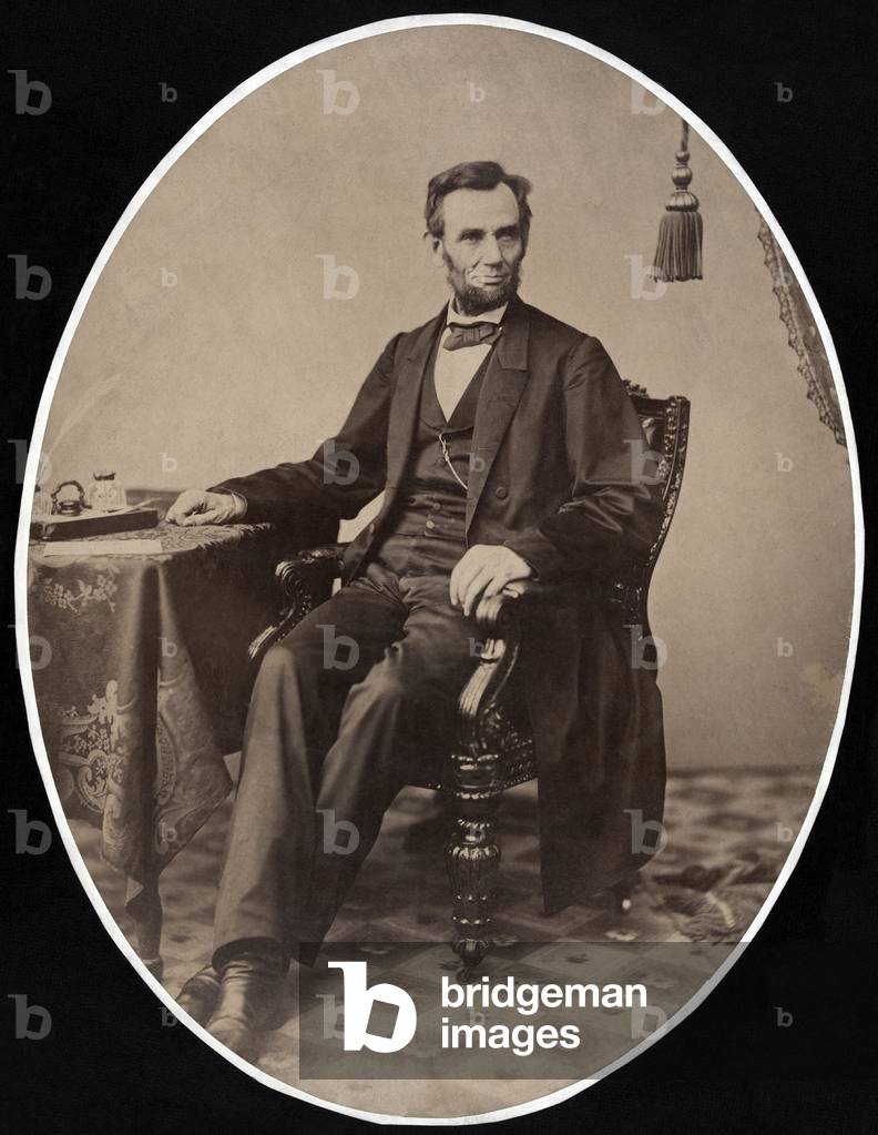 Abraham Lincoln (1809-1865) 16th american president in 1861-1865, photo by Alexander Gardner, 1863