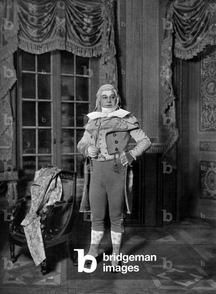 French comedian Felix Huguenet (1858-1926) as Barras in play 