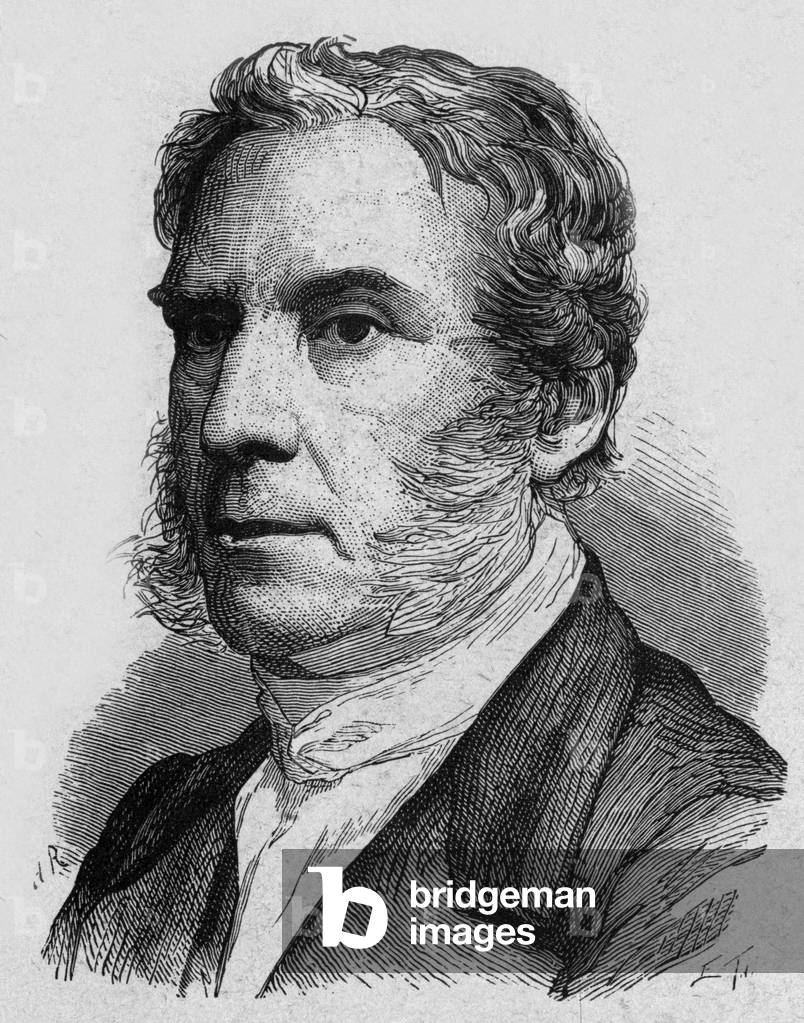 James Glaisher (1809-1903) English meteorologist and aeronaut, engraving