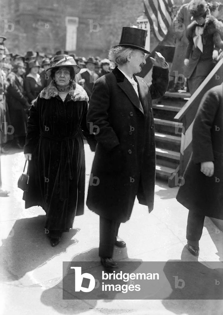 Ignace Jan Paderewski (1860-1941) Polish pianist and politician with his 2nd wife Helena Gorska c. 1920