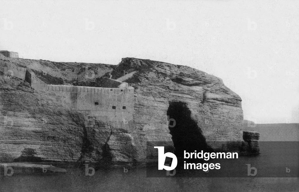 Bonifacio in Corsica (France): the cliff, Postcard, c. 1910