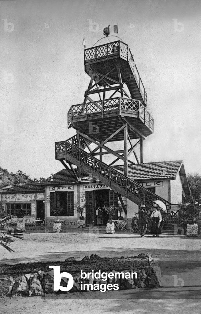 Cannes (French Riviera): observatory of the Californie, Postcard, c. 1900