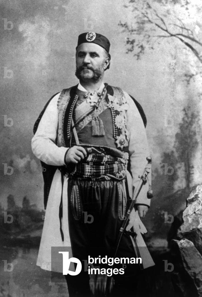 Nicolas 1st (1841-1921) king of Montenegro in 1910-1921 here in 1909