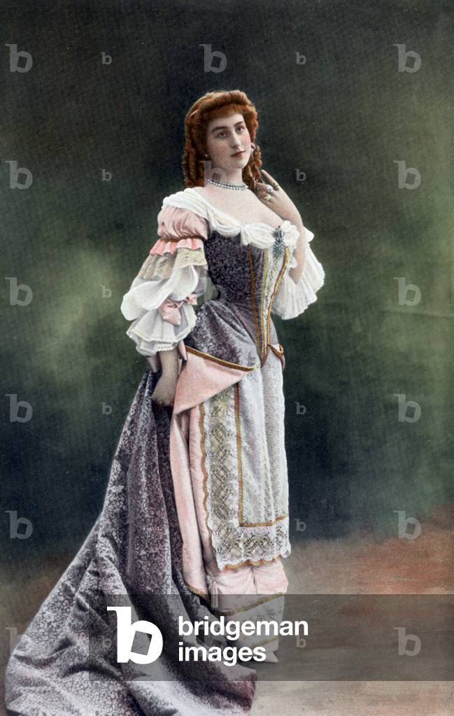 French actress Renee Felyne (1884-1910) as Leonore in play 