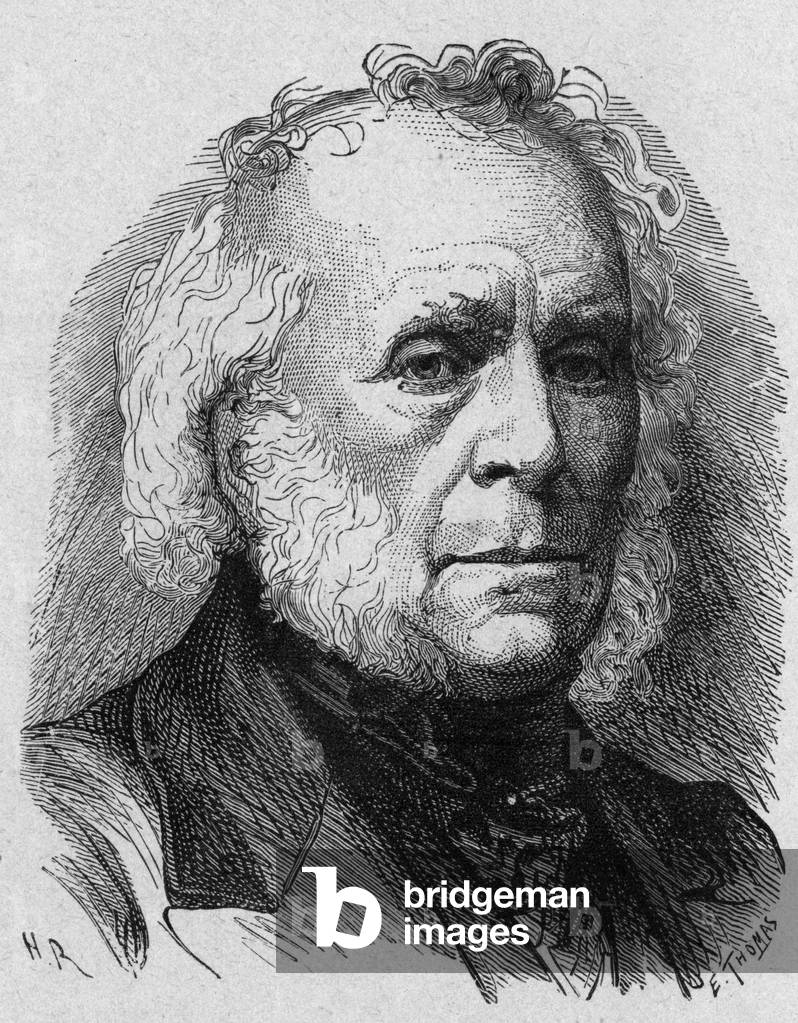 David Brewster (1781-1868) scottish scientist, physicist (kaleidoscope), engraving
