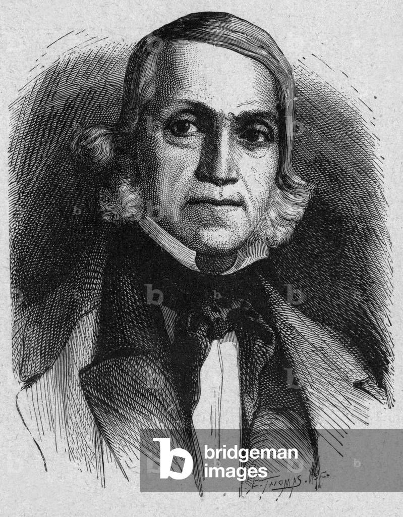 Portrait of composer Jean Francois Sudre (engraving)