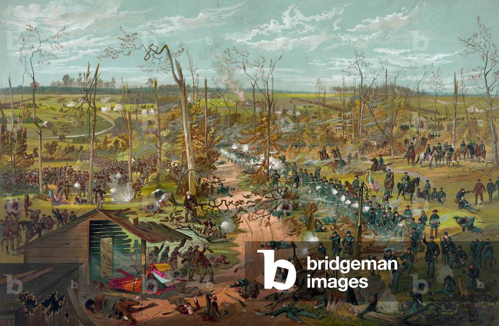 American Civil War (1861-1865): Battle of Shiloh april 6-7, 1862: victory of Union (Ulysses Simpson Grant)
