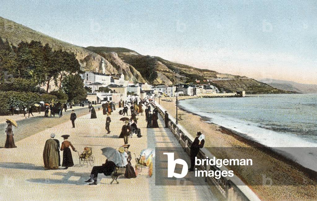 Menton (French Riviera): seaside, Postcard, c. 1906
