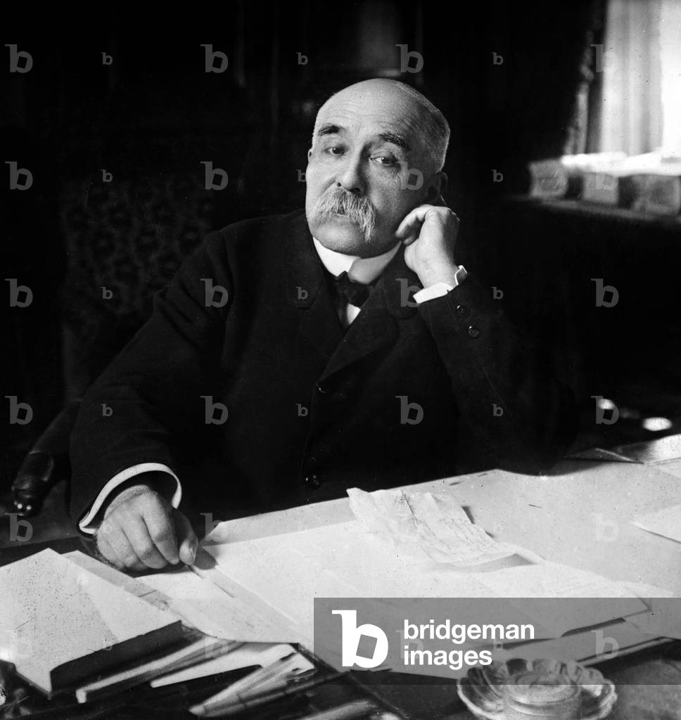 Georges Clemenceau (1841-1929) french journalist and politician, head of government in 1906-1909 et 1917-1920, c. 1910