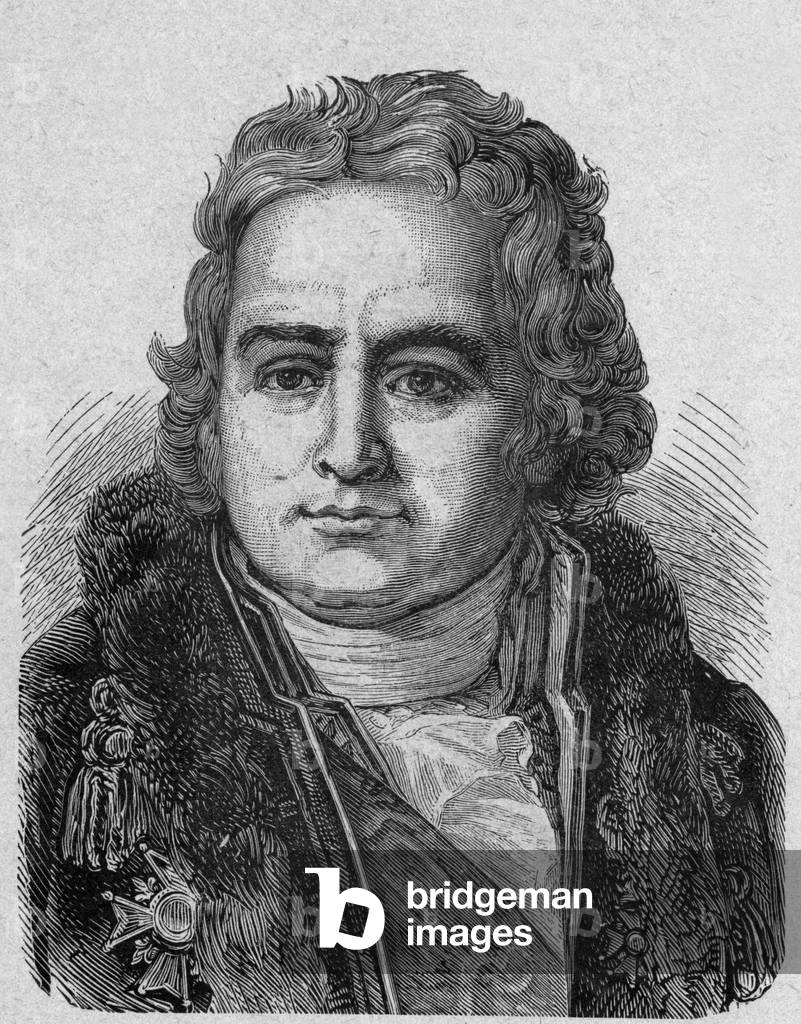 Jean Antoine Chaptal, count of Chanteloup (1756-1832) french chemist (chaptalization) and politician, engraving