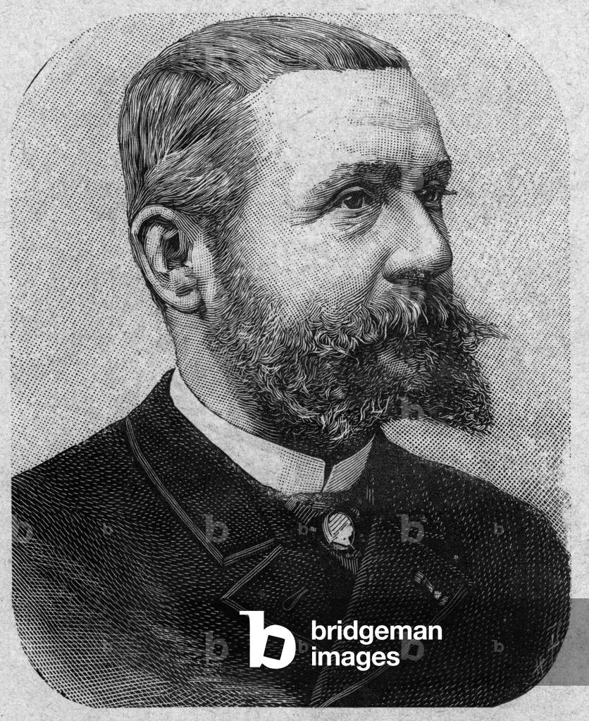 Gaston Tissandier (1843-1899) french chemist, aviator, engraving