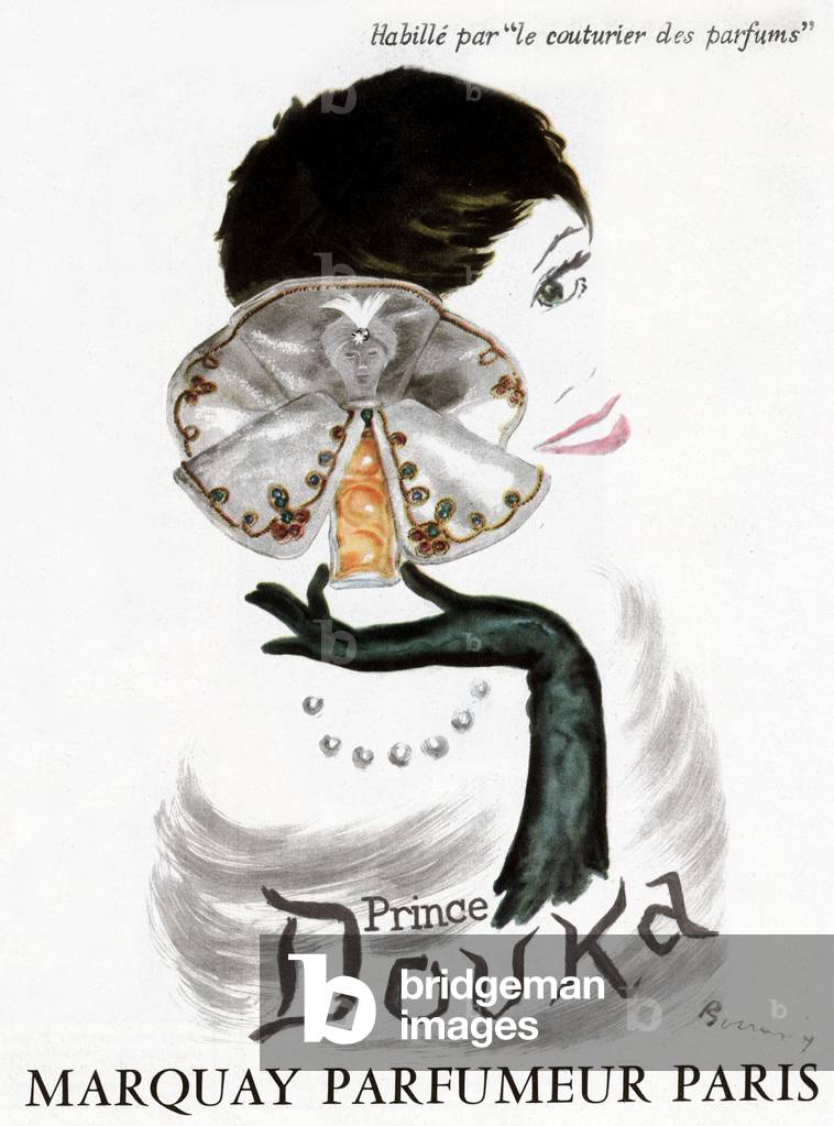 French advertisement for Prince Douka by Marquay, 1953