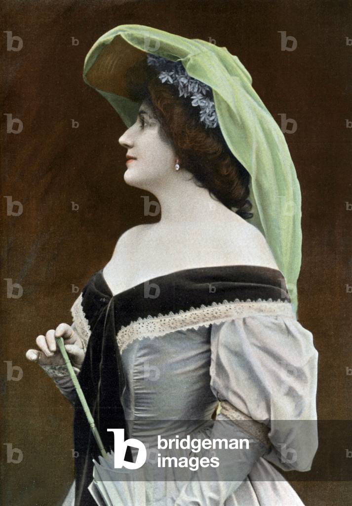 French opera singer Cecile Thevenet as Caroline in operetta 