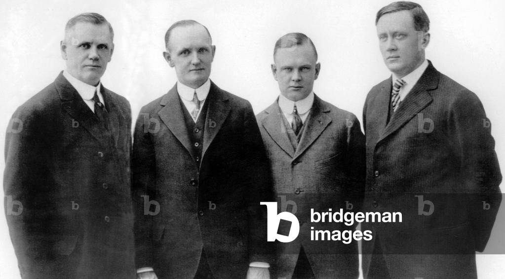 Founders of the Harley Davidson Motor Company, early 20th century (b/w photo)