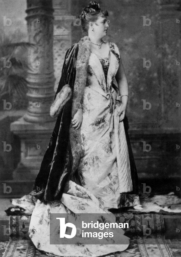 Lili Lehmann, german soprano c. 1890 (b/w photo)
