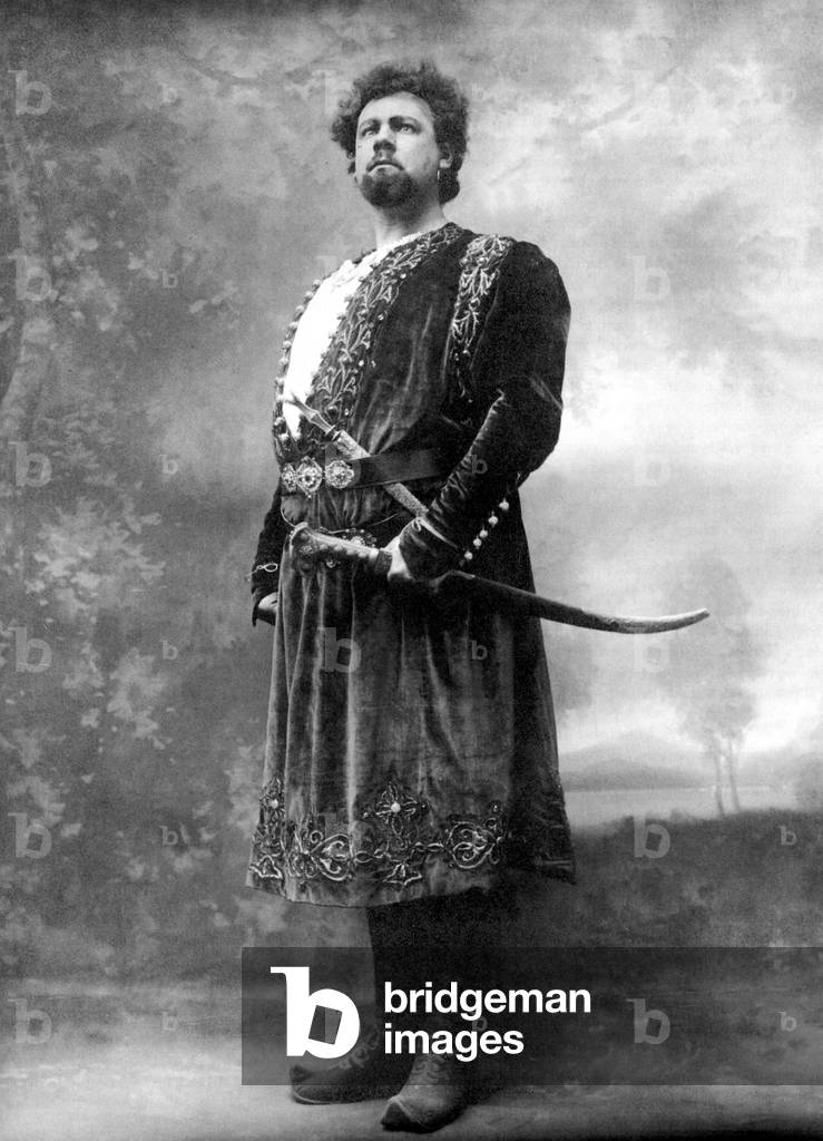 Leo Slezak in Otello performed at the Metropolitan, c.1909 -1913 (b/w photo)