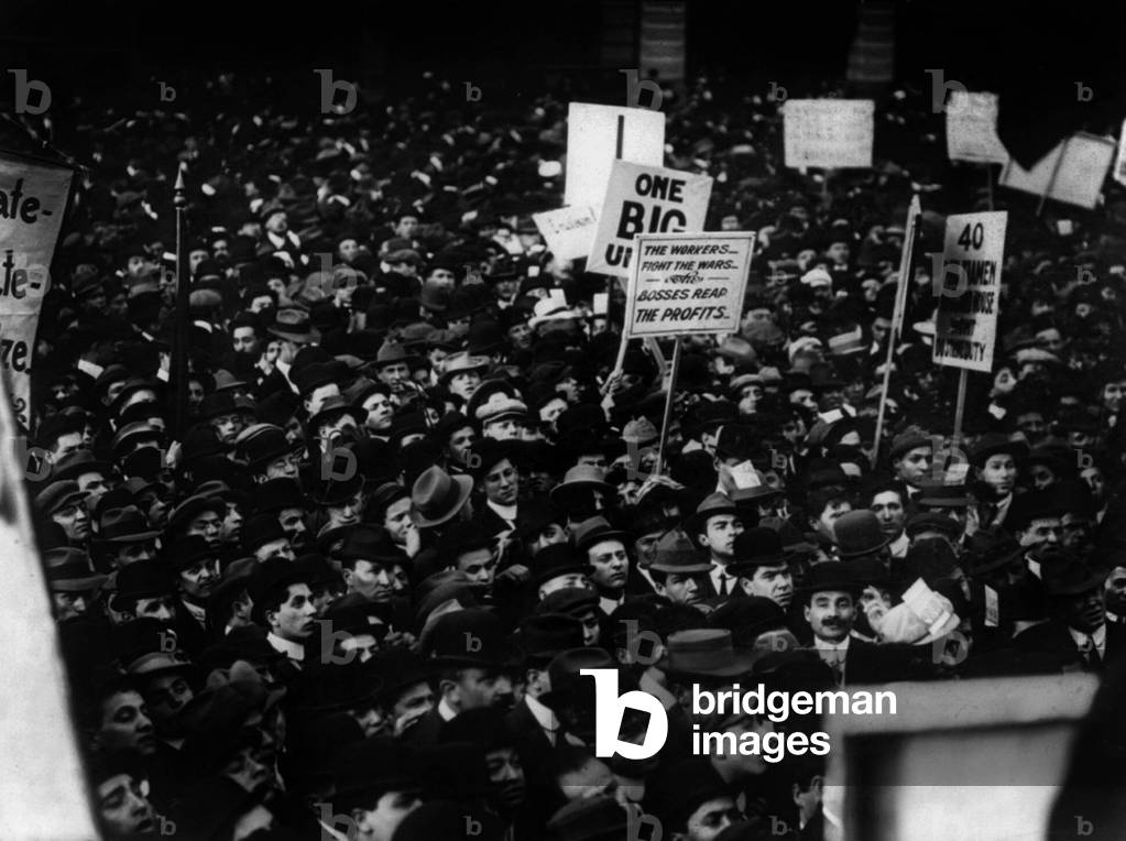 May 1st, 1912, New York: parade of socialists in Union Square