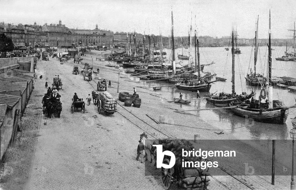 Saint John harbour in Bordeaux, c. 1905 (postcard)