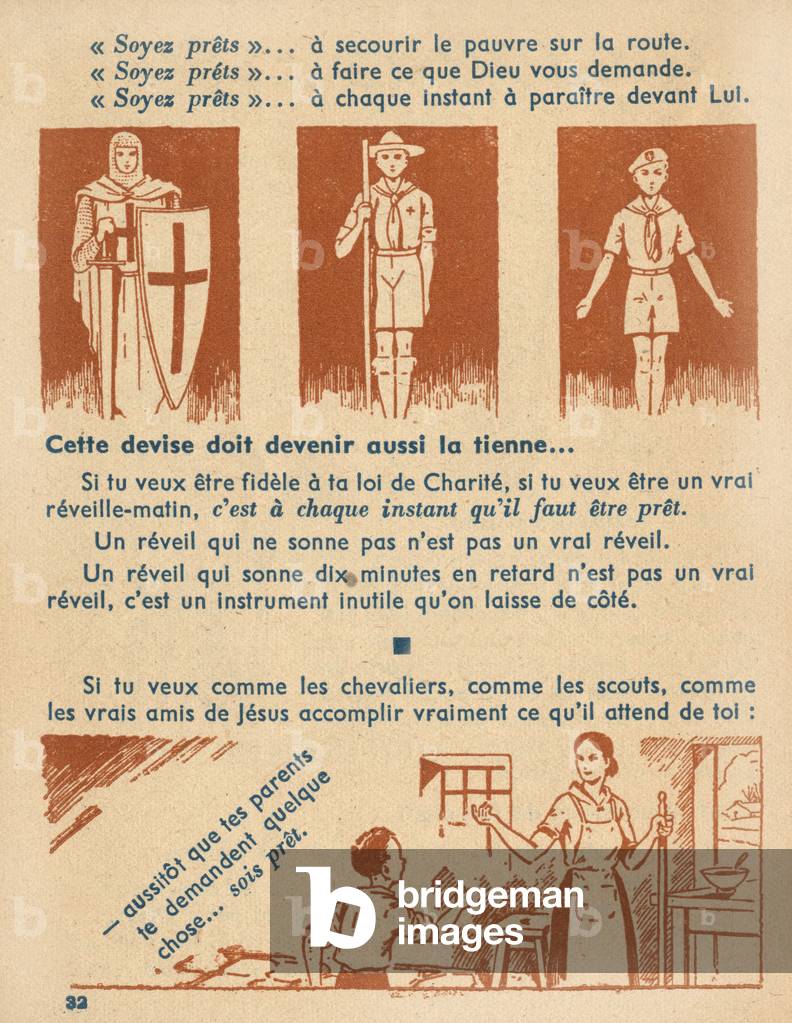 Story illustrating motto of boy scouts, from booklet 