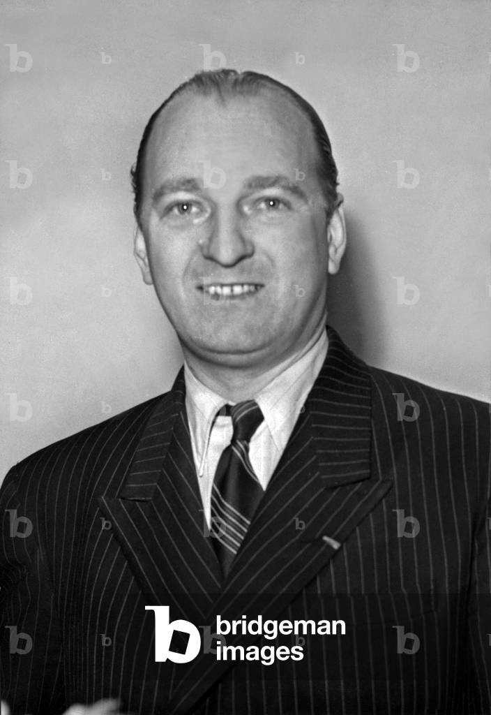 French reporter Pierre Voisin (1910-1987) after he received a prize in Paris may 21, 1948