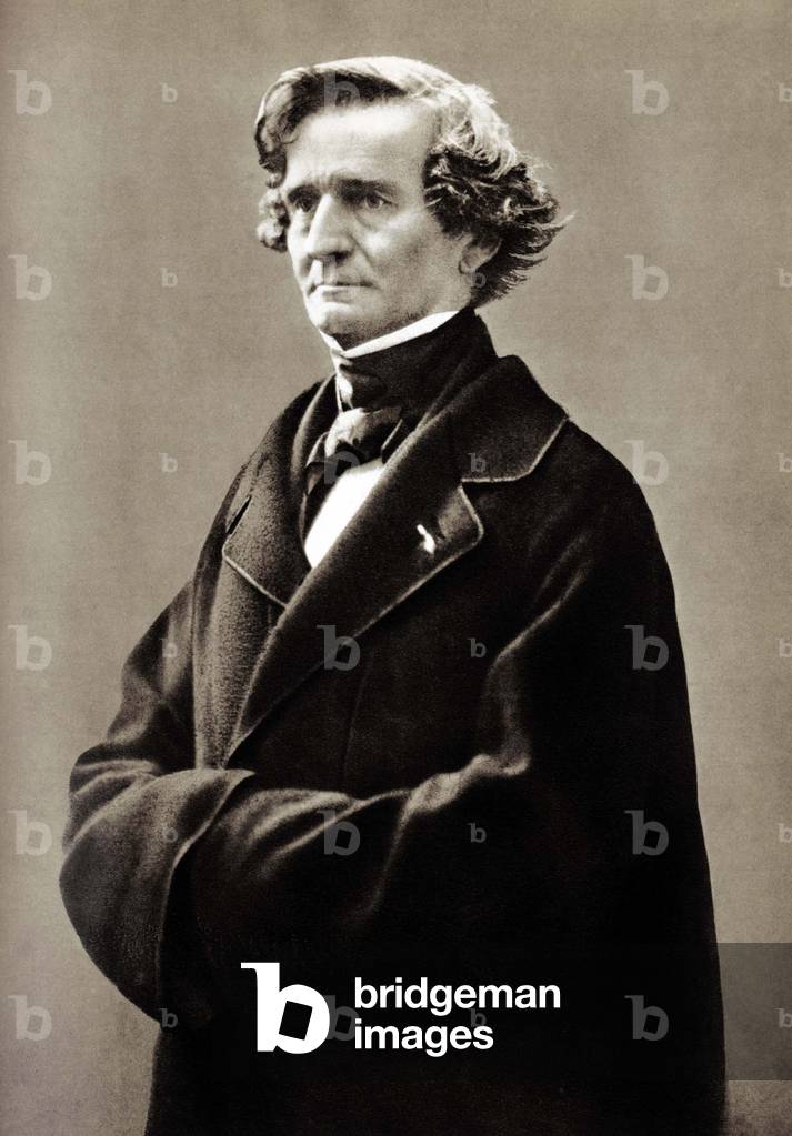 Hector Berlioz (1803-1869) french composer, 1858 (photo)