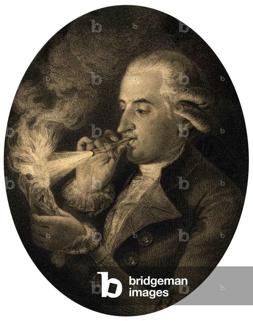 Jean-Francois Pilatre de Rozier, 18th century (engraving)