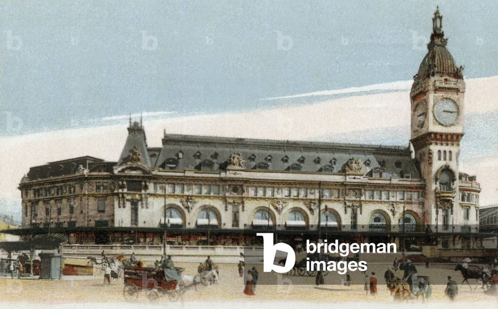 Paris: Lyon railway station, Postcard, c. 1900