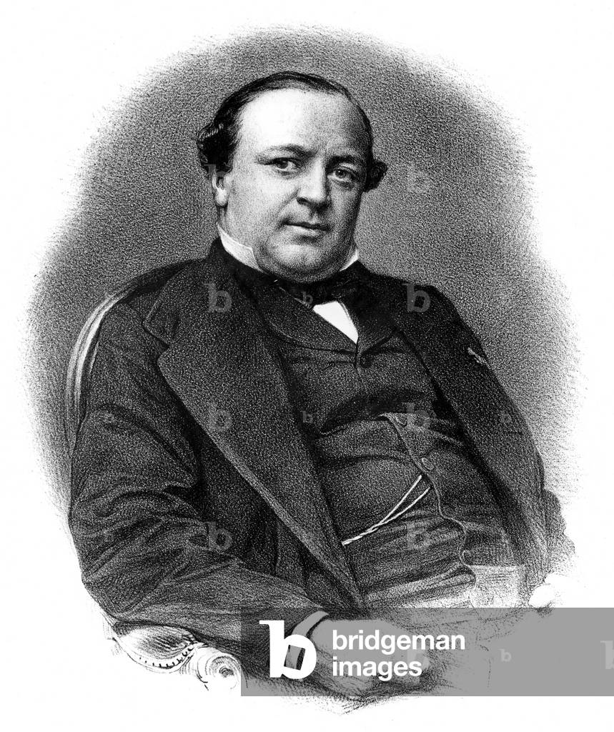 Charles Lachaud (1817-1882) french lawyer, engraving