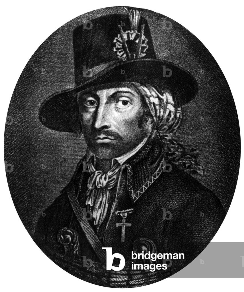 Francois Athanase Charette de la Contrie (1763-1796) engraving by F. Bonneville