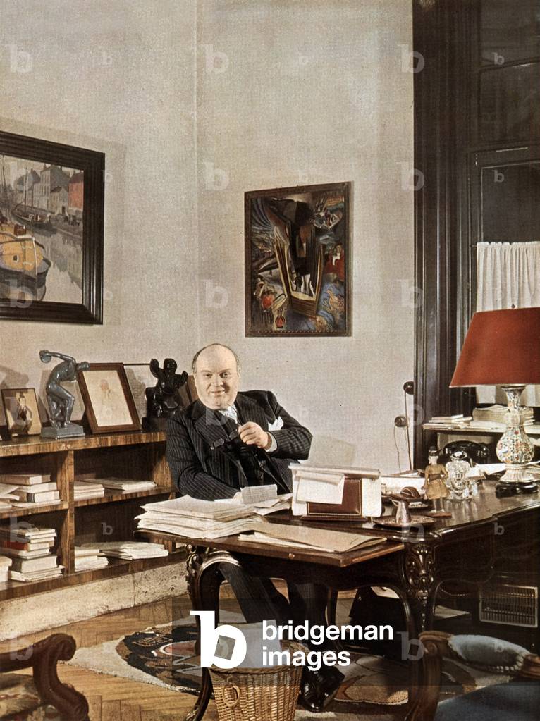 Paul Henri Spaak (1899 1972) Belgian statesman c.1949